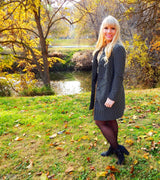 Polka Dot Long Jacket/Coat by LC Lauren Conrad
