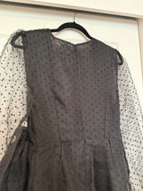VICI Dee Elly Swiss Dot Sheer Sleeve Dress L