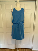 Athleta Rincon Dress in Breaker Blue Sz L