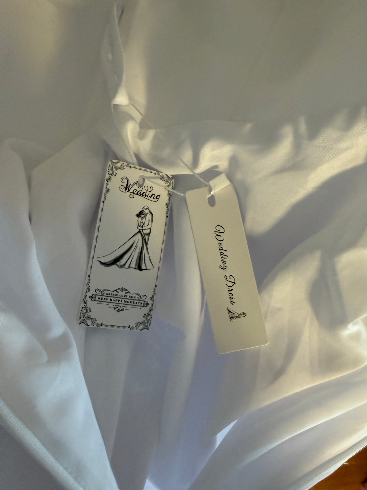 NWT White Chiffon A Line Formal Dress