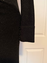 Calvin Klein Longsleeve Black Shimmer Evening Gown