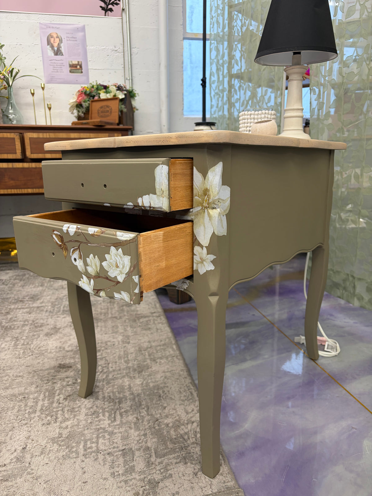Hampton Olive Side Table