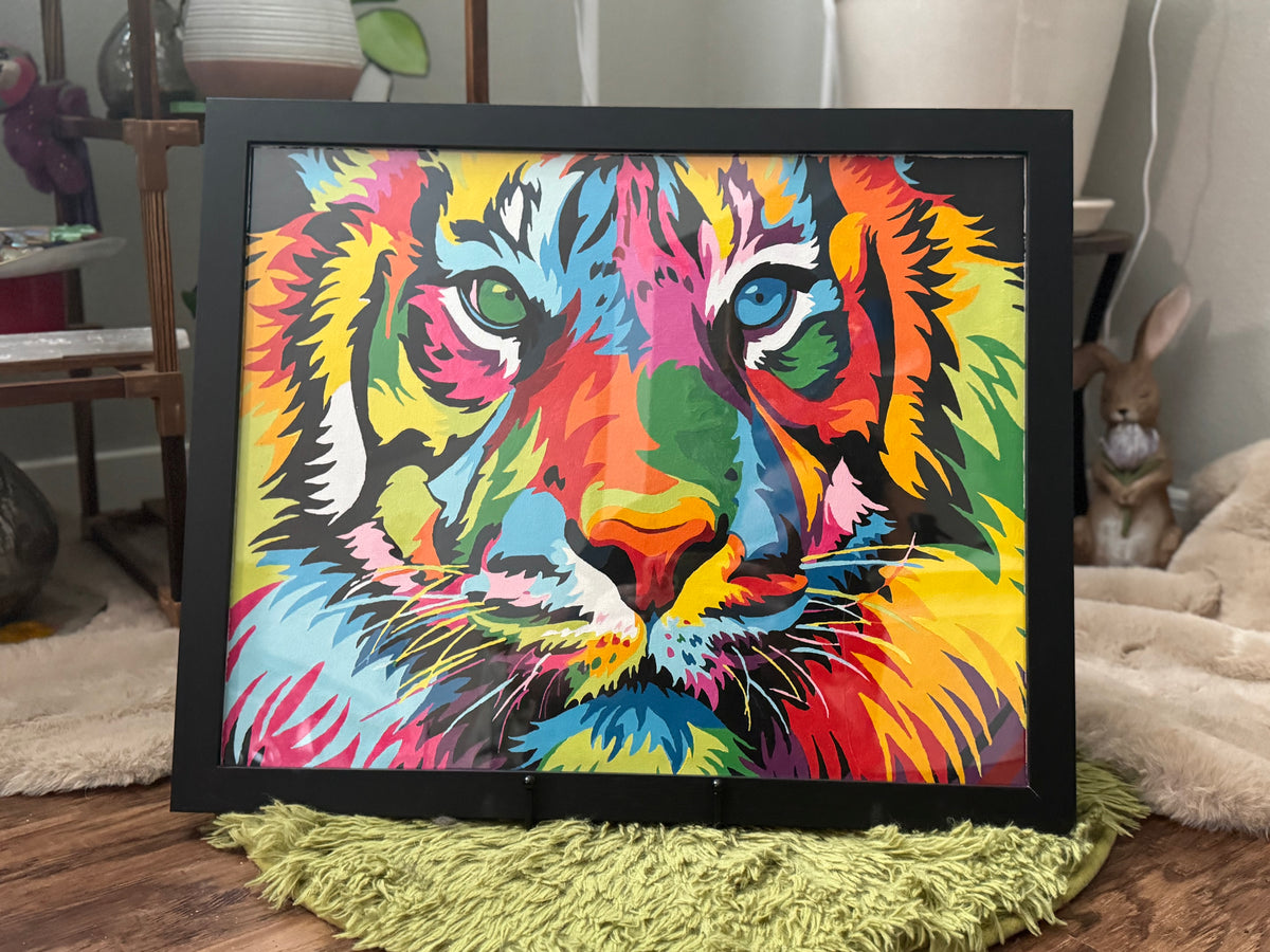 16x24 Tie-Dye Tiger