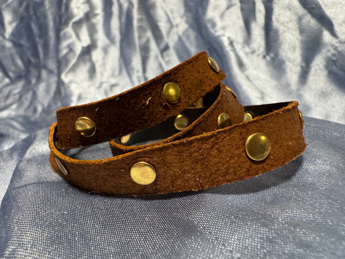 Wrap Bracelet - Brown/Stud