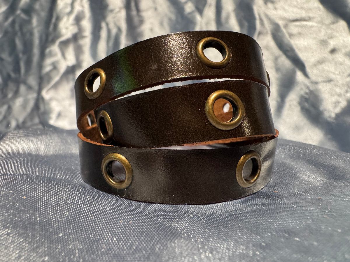 Wrap Bracelet - Brown/Gold