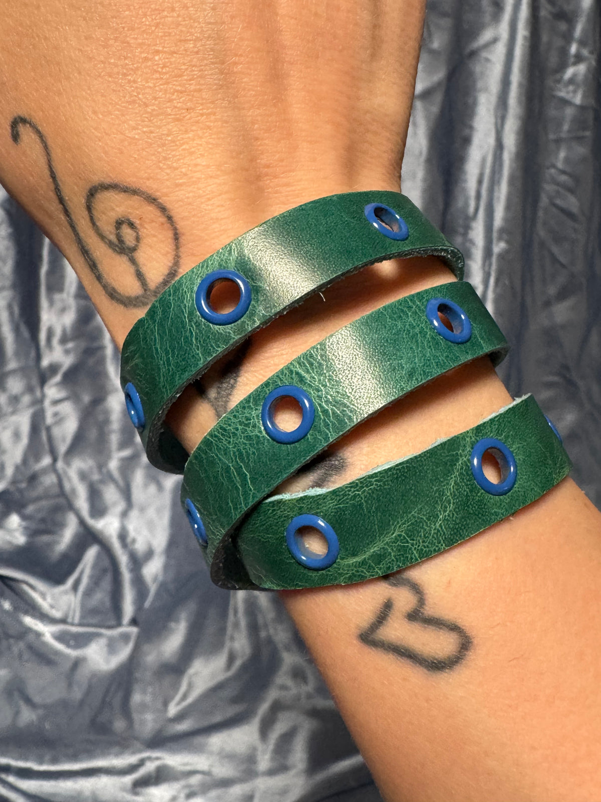 Wrap Bracelet  - Green/Blue