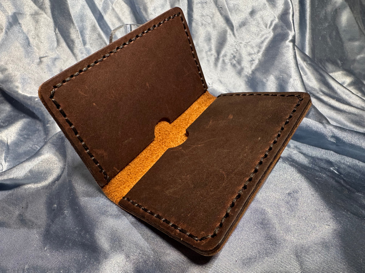 Bifold Wallet - Black Stitch