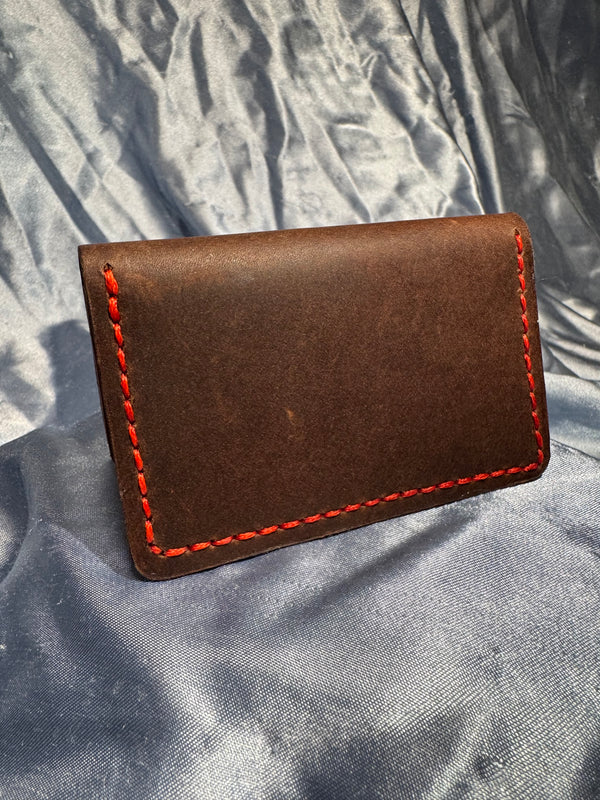 Bifold Wallet - Red Stitch