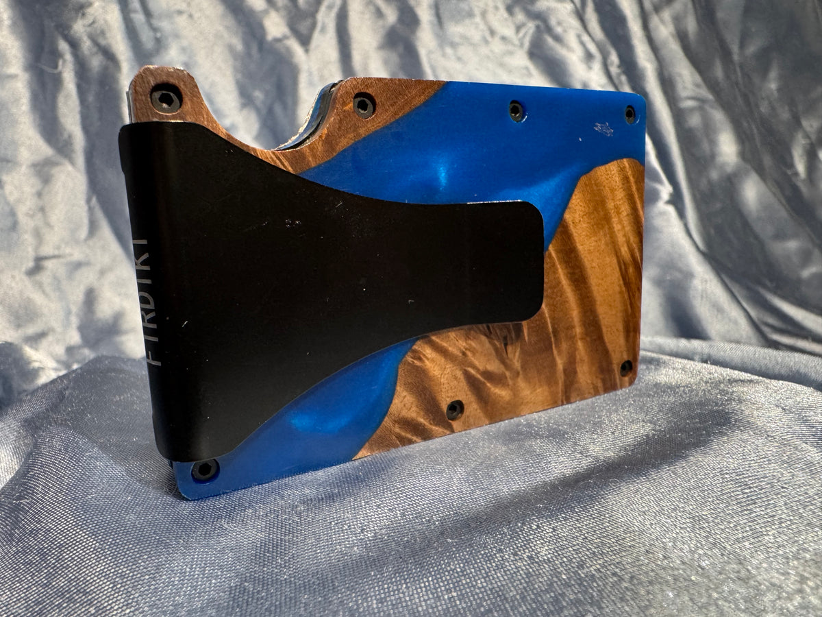 RFID Wallet Blue Push