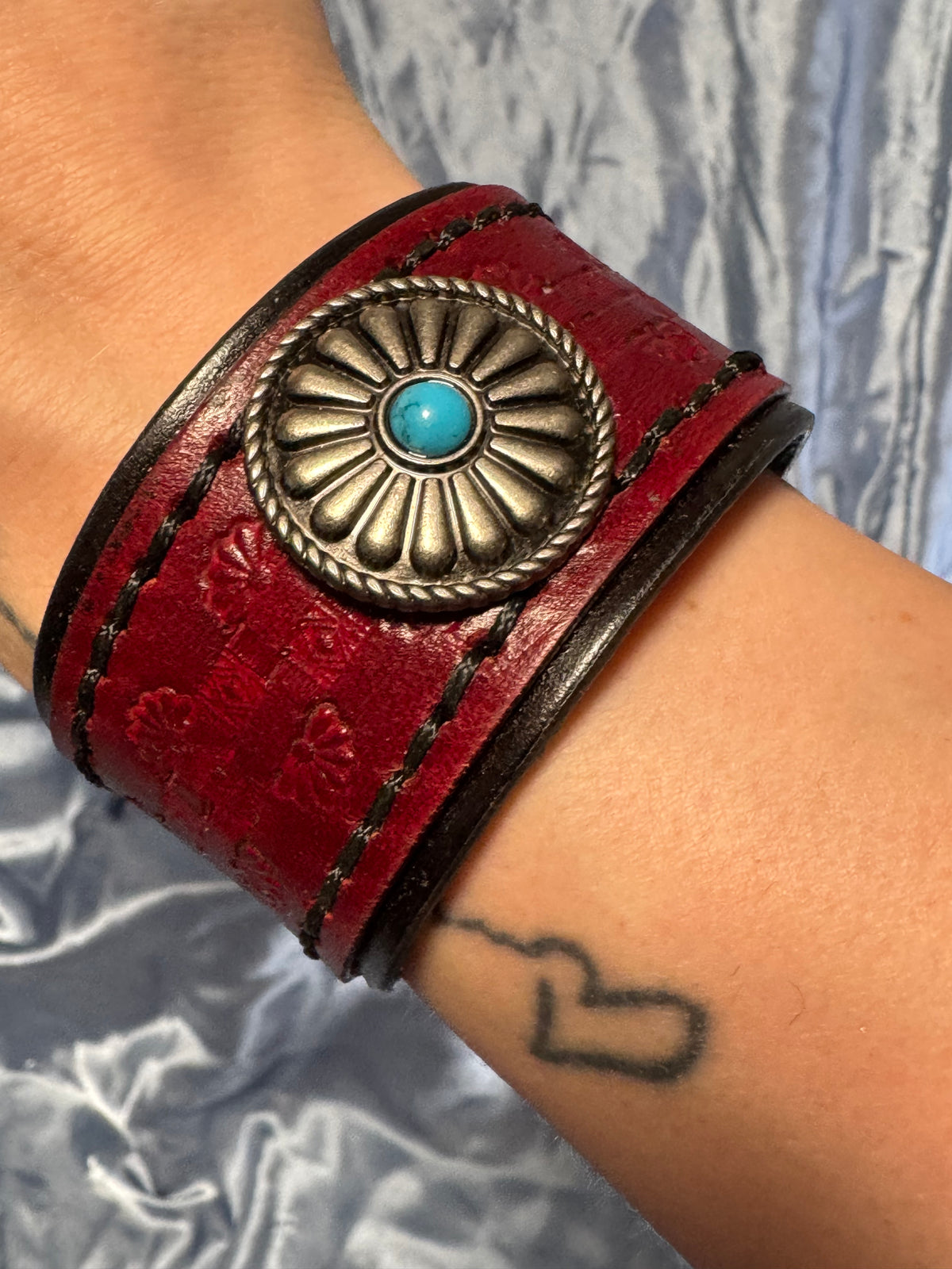 Cuff - TurqFlower