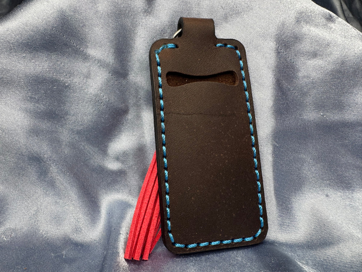 Chapstick Keychain Blue Stitch