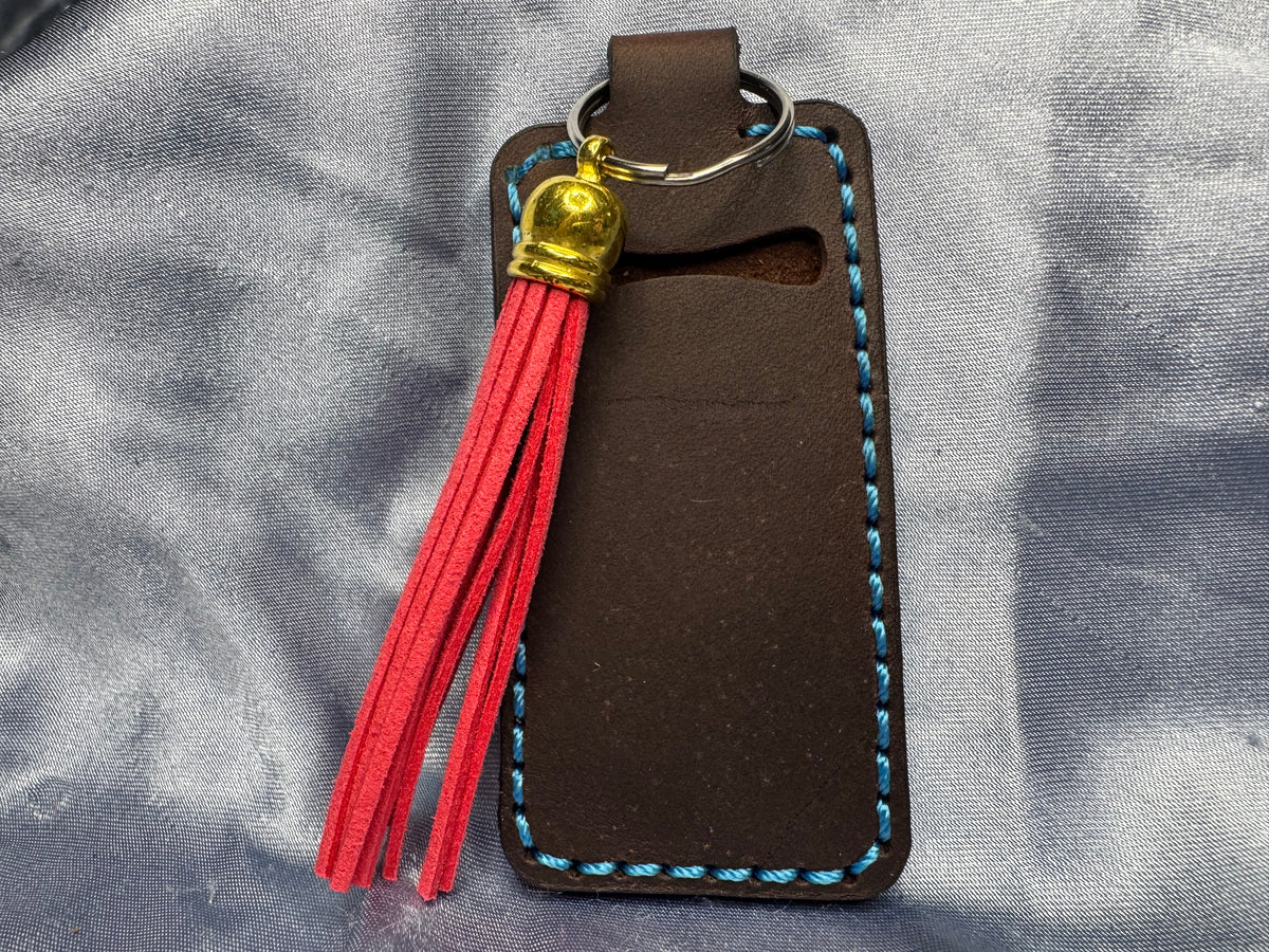 Chapstick Keychain Blue Stitch