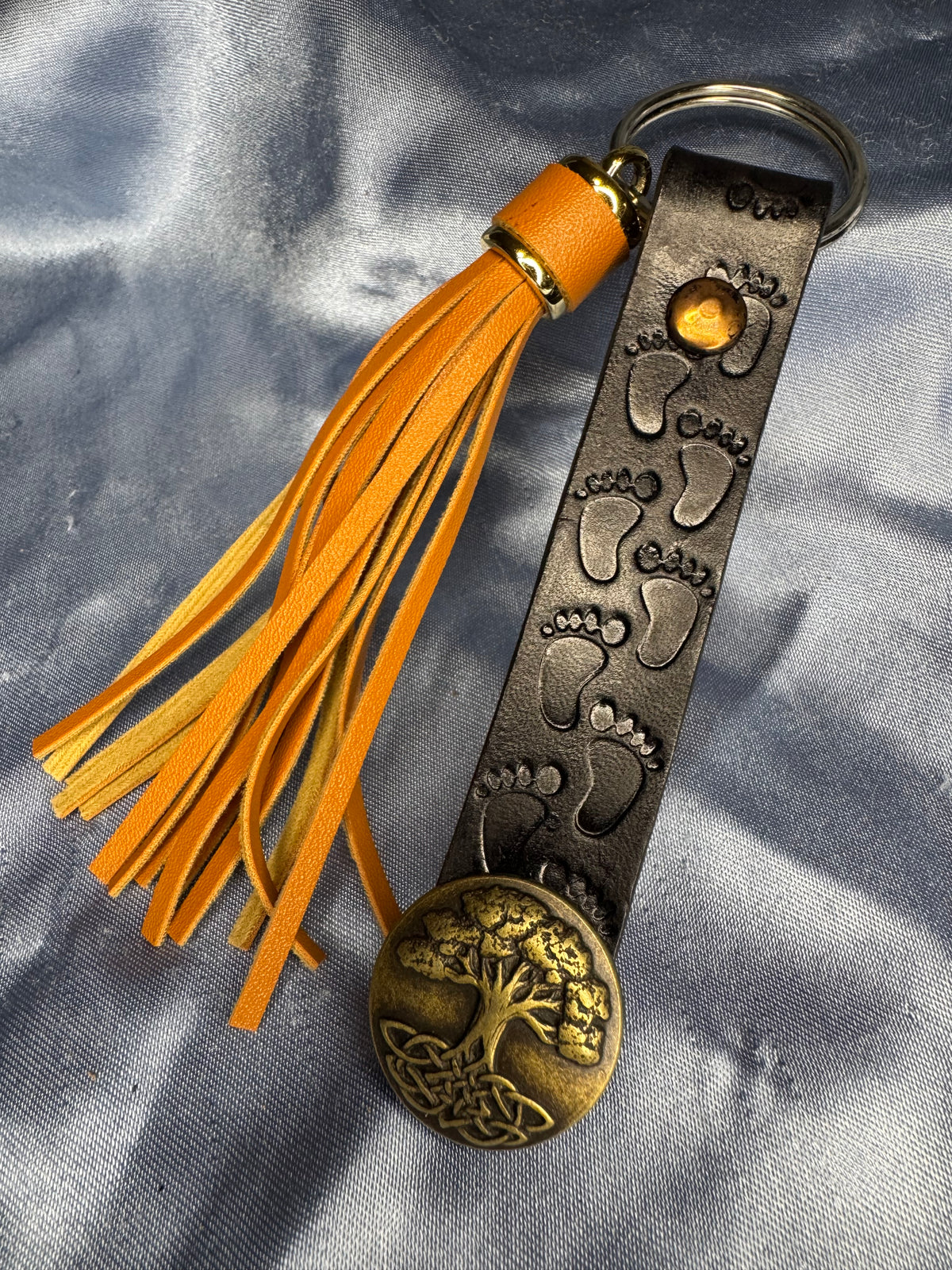 Keychain - Tan Tree