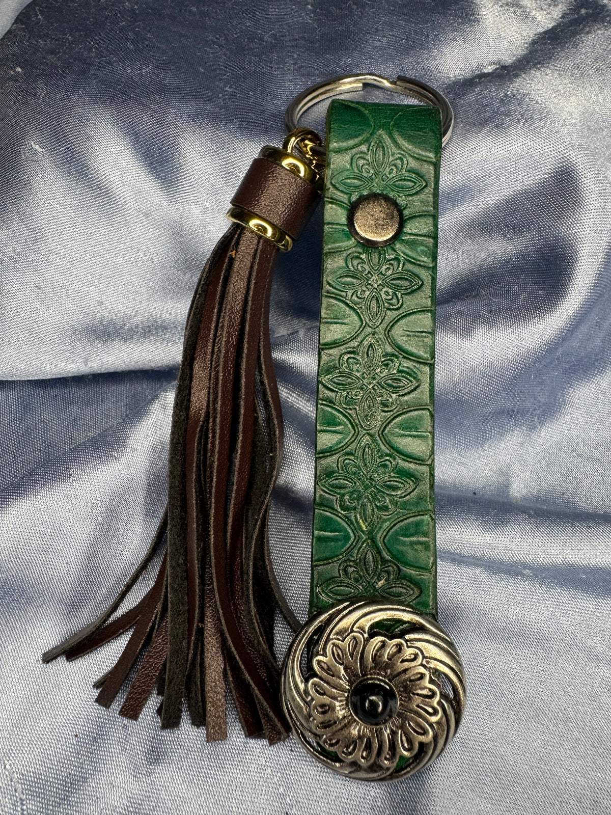 Keychain - Black Flower