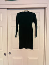 Lark & Ro Green Wrap Sweater Dress