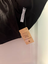 NWT Popilush Black Pleather Shaping Midi Skirt