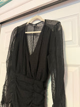 Nasty Gal Sheer For You Ruched Mini Dress