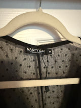 Nasty Gal Sheer For You Ruched Mini Dress