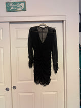 Nasty Gal Sheer For You Ruched Mini Dress