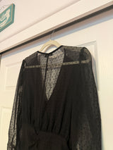 Nasty Gal Sheer For You Ruched Mini Dress