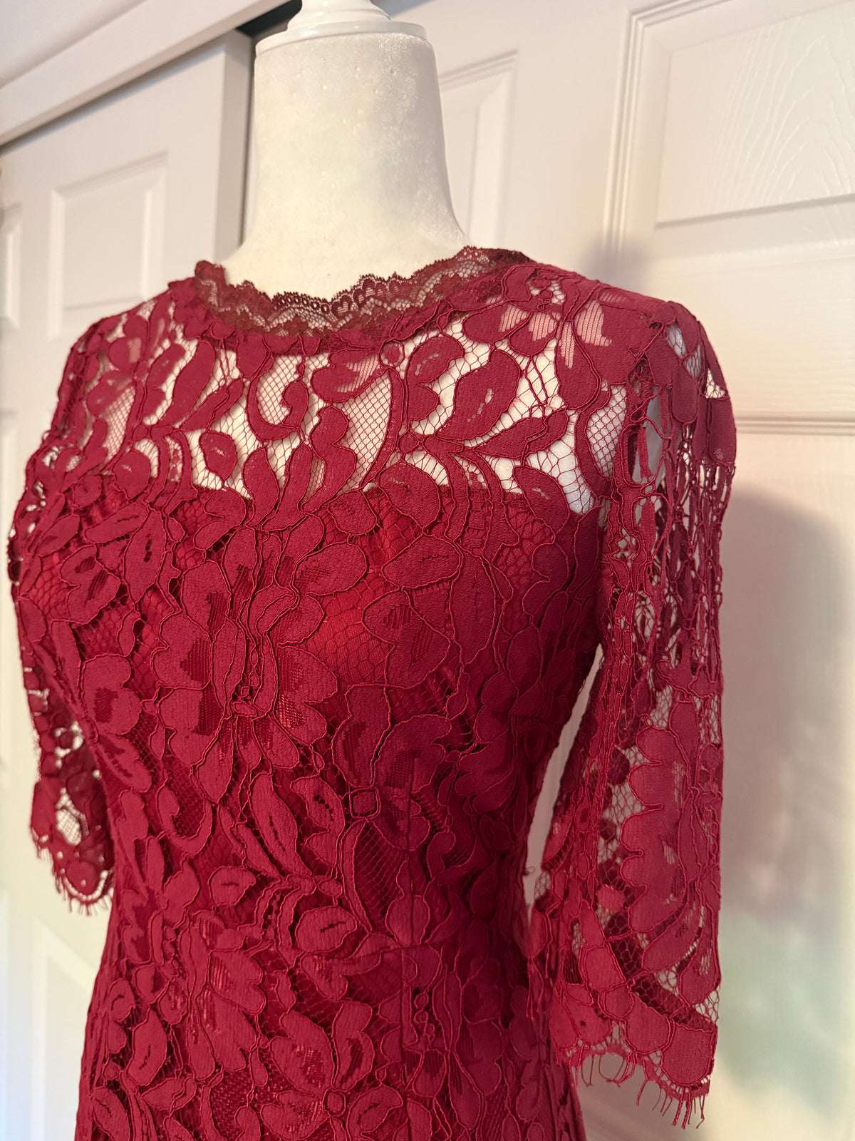 NWT Pinup Fashion Red Lace Mini Dress