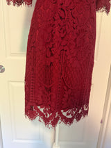 NWT Pinup Fashion Red Lace Mini Dress