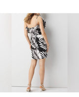 NWT WHBM One-Shoulder Jacquard Dress, Sz 4