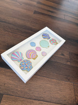 Shells in Frame - White Rectangle