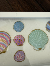 Shells in Frame - White Rectangle