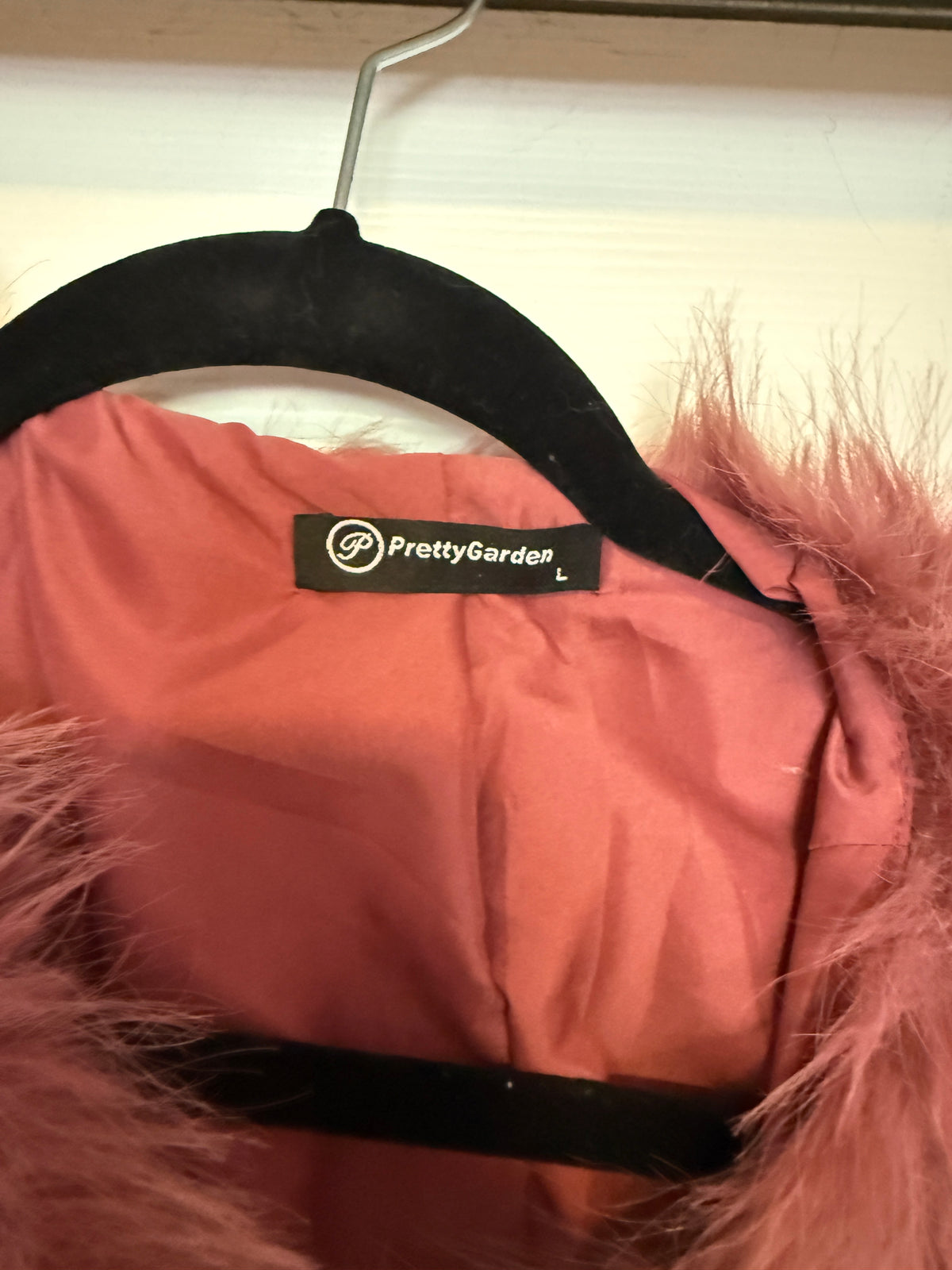 Pink Faux Fur Jacket - Pretty Garden