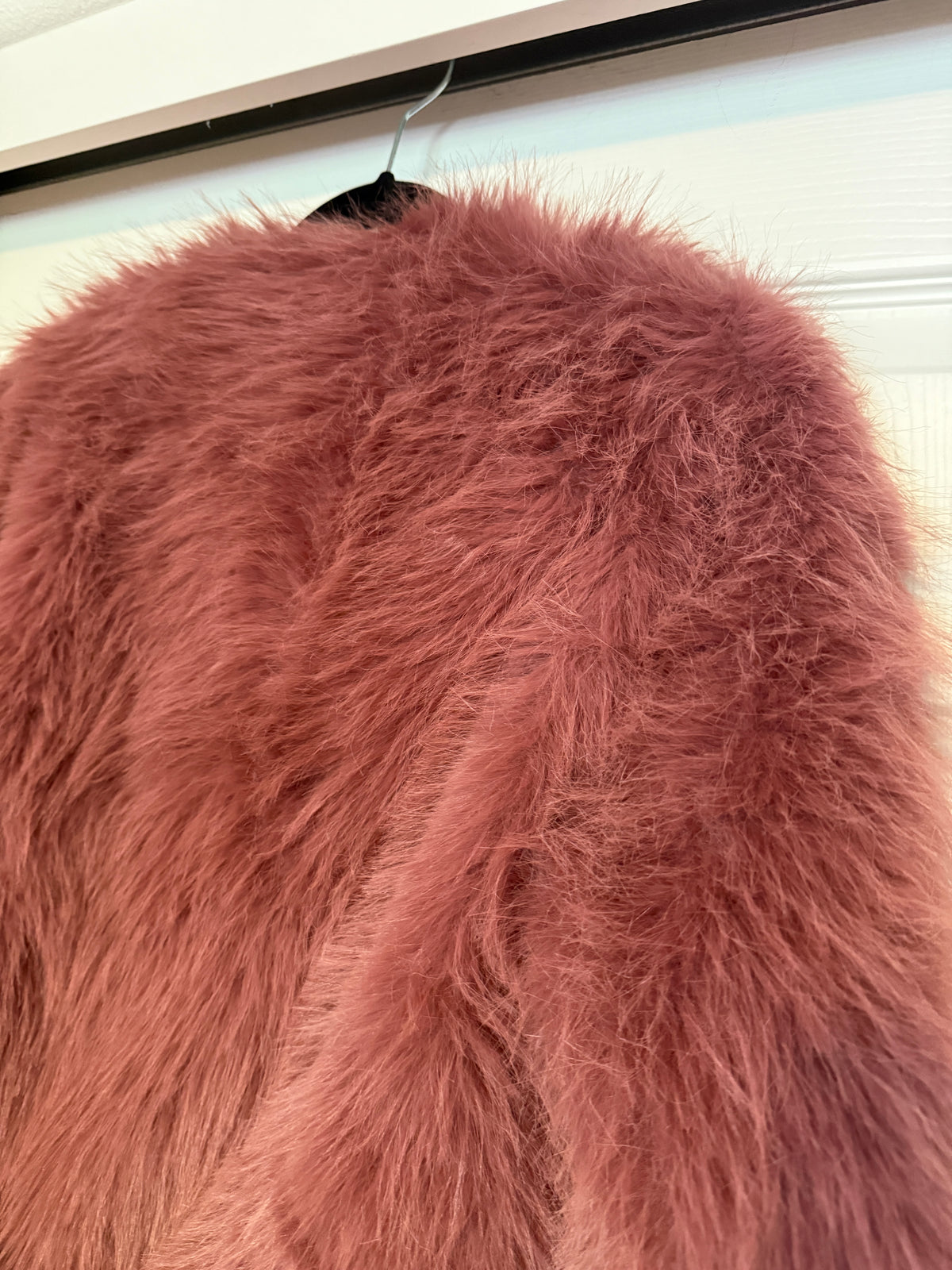 Pink Faux Fur Jacket - Pretty Garden