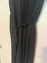 NWT Maurices Black Lace Trim Pocket Jumpsuit
