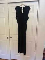 NWT Maurices Black Lace Trim Pocket Jumpsuit