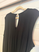 NWT Maurices Black Lace Trim Pocket Jumpsuit