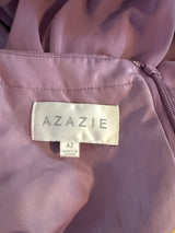 Azazie Clarice A-Line Halter Chiffon Dress in "Wisteria"