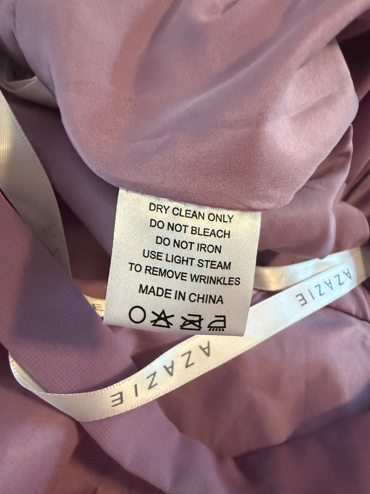 Azazie Clarice A-Line Halter Chiffon Dress in "Wisteria"