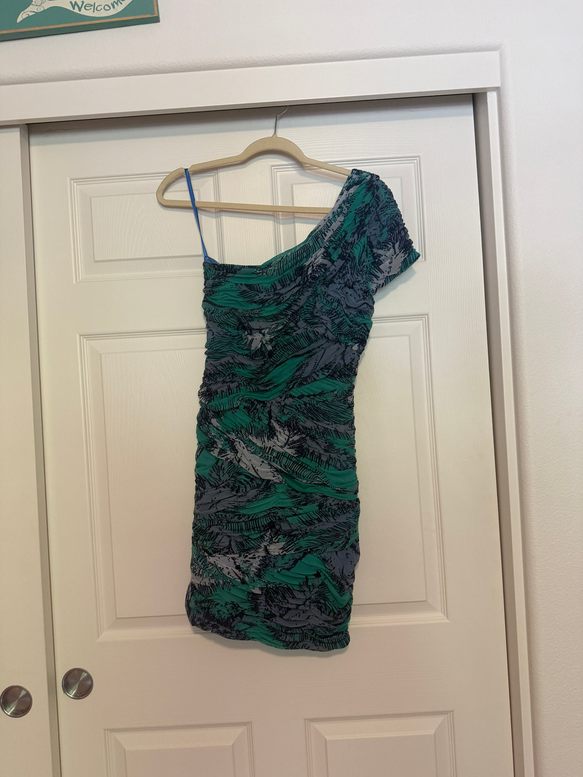 BCBGMaxAzria "Mia" One Shoulder Dress