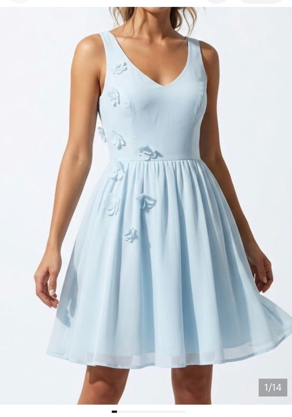 Disney x Lauren Conrad Cinderella Blue Chiffon Layer Dress
