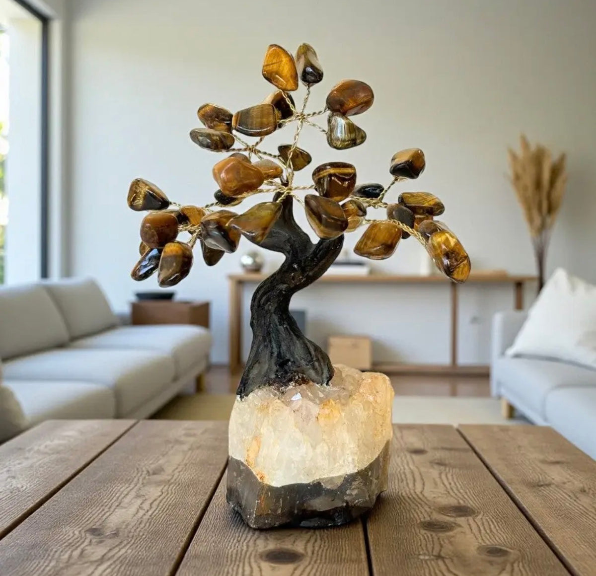 Feng Shui Tiger’s Eye Money Tree | Prosperity & Abundance Crystal Tree