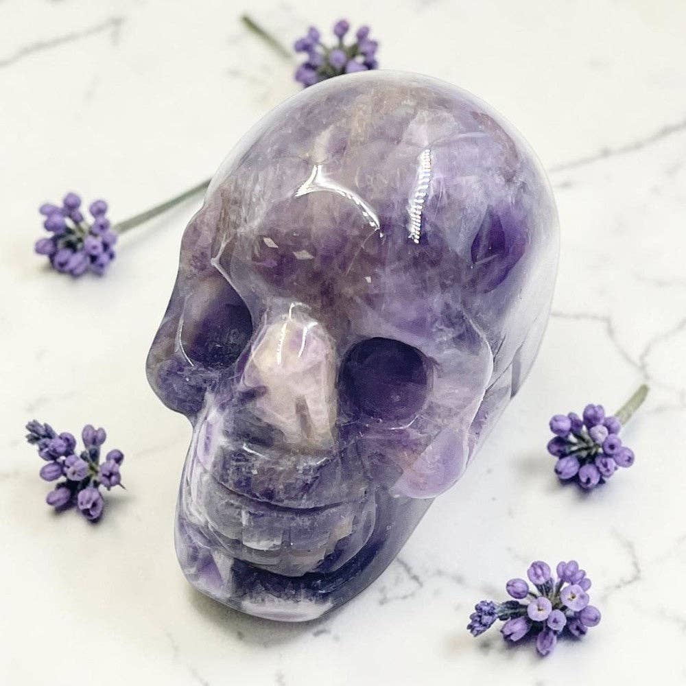 Amethyst Crystal Skull