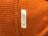 KIRUNDO Long Sleeve Turtleneck Sweater Dress in Rust/Orange