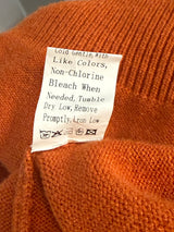 KIRUNDO Long Sleeve Turtleneck Sweater Dress in Rust/Orange
