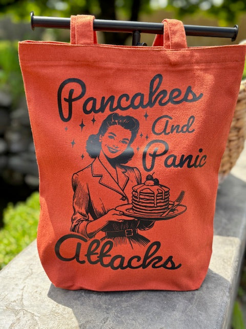 Pancakes and Panic Attacks Canvas Bag