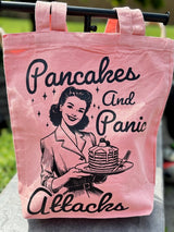 Pancakes and Panic Attacks Reusable Canvas Bag