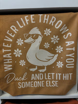 Whatever Life Throws at you Duck... Book Bag