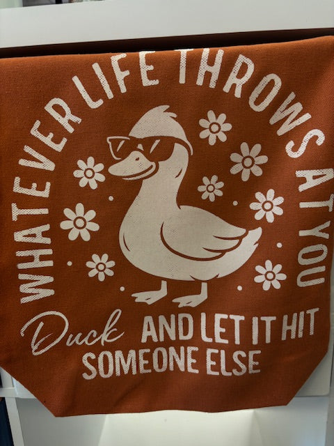 Whatever Life Throws at you Duck... Book Bag