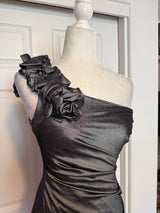 Hailey Logan by Adrianna Papell One Shoulder Bodycon Mini Dress - Gunmetal