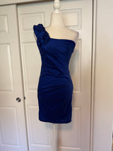 Hailey Logan by Adrianna Papell One Shoulder Bodycon Mini Dress - Royal Blue