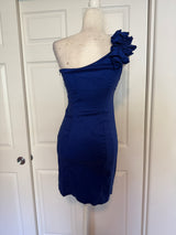 Hailey Logan by Adrianna Papell One Shoulder Bodycon Mini Dress - Royal Blue