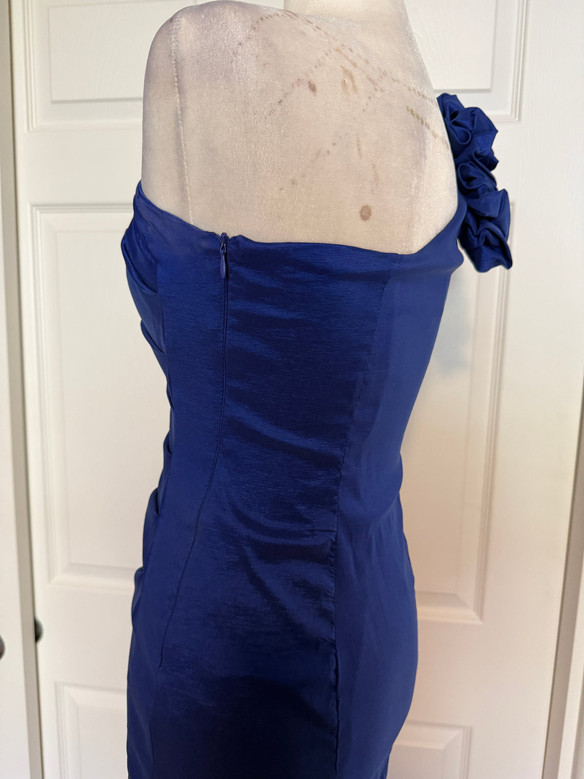 Hailey Logan by Adrianna Papell One Shoulder Bodycon Mini Dress - Royal Blue